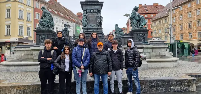 Eine Exkursion auf den Grazer Hauptplatz durfte für die Mailänder nicht fehlen. | Foto: BHAK/BHAS Voitsberg