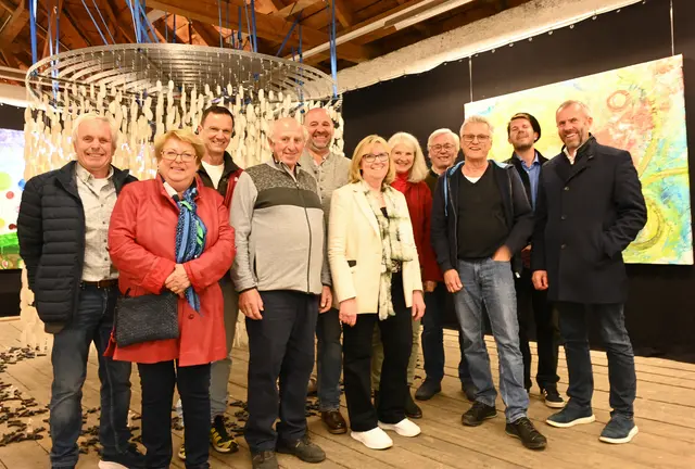 Die Ausstellenden Künstler mit BGM LAbg. Rudolf Raffelsberger | Foto: Wilfried Fischer