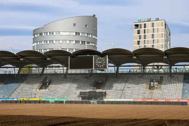 Baustelle Stadion: Die Stadt versucht, sich Flächen in Nähe der Arena zu sichern. Die finanzielle Gewichtung sorgt für Kritik. | Foto: GEPA