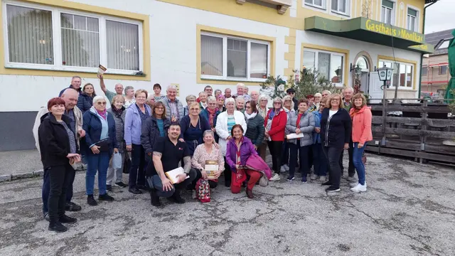 NÖs Senioren Matzen-Klein Harras beim Ganslessen in Oggau. | Foto: Vanek