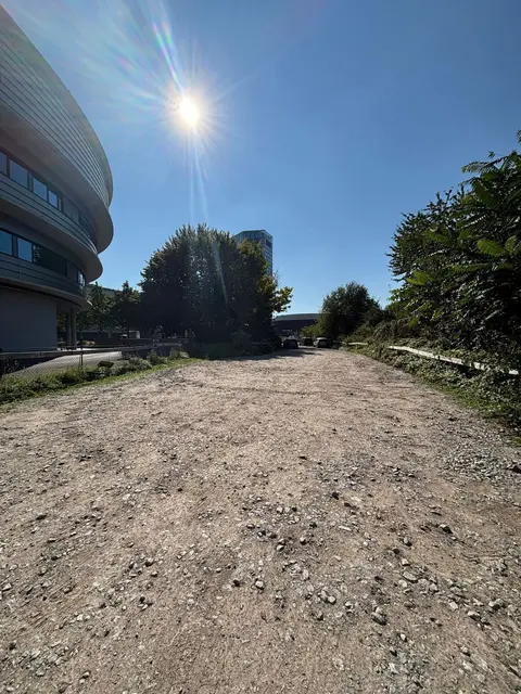 Der genaue Standort des neuen Parkhauses ist noch nicht bekannt. Eine Option könnte diese Brachfläche hinter dem Medicent sein. Linzplus-Gemeinderätin Brita Piovesan hat dafür allerdings andere Pläne. | Foto: Linzplus