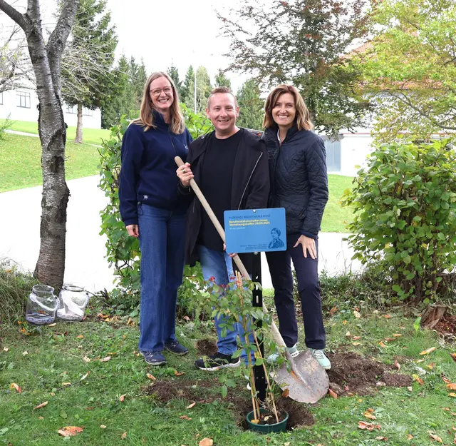 (v.l.n.r.): Mag. (FH) Renate Trummer, Stabsstelle mit Schwerpunkt Pflegeinnovation &amp; Organisationsentwicklung im Bereich Pflege; DGKP Stefan Rosenberger, MSc, MSc, Stabsstelle mit Schwerpunkt Pflegeinnovation &amp; Organisationsentwicklung im Bereich Pflege; Mag. Angelika Klein, Arbeitspsychologin | Foto: UK Hochegg