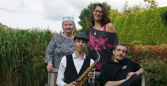 Karin Zauner, Frya Cathrine Zauner, Josef-Benedikt Zauner und Kevin Moucka (im Uhrzeigersinn, beginnend von links oben). | Foto: Zauner
