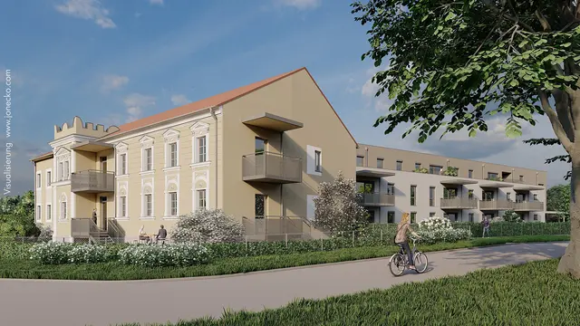 Mit dem Projekt Zöbing IV – Mühlweg 1 schafft die GEDESAG ein modernes Wohnprojekt, das komfortables Wohnen mit der Ruhe und Schönheit der Natur vereint. | Foto: Gedesag