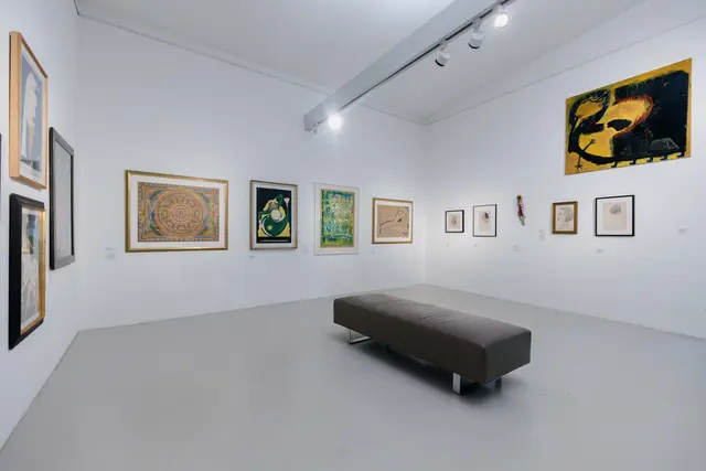 Ausstellungsansicht: Arnulf Rainer &amp; Art Brut
18.10.2024 - 04.10.2025
Arnulf Rainer Museum, Baden bei Wien | Foto: Cedric Kollerics