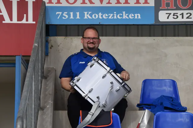 Fan, Sponsor und Trommler: Phillip Verdi | Foto: Michael Strini