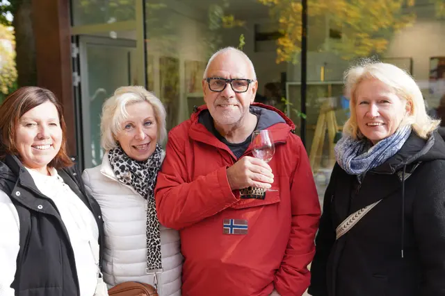 Doris Rath, Angelika Peier und Franz Antoni mit seiner Manuela.
