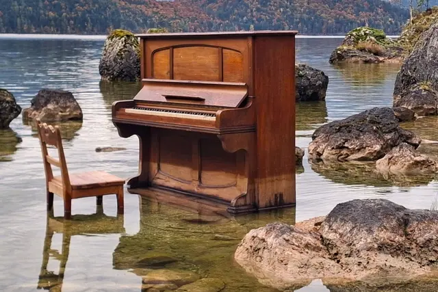 Ich schätze ja, dass Wasser dem Holz schadet,
also warum steht es DA?