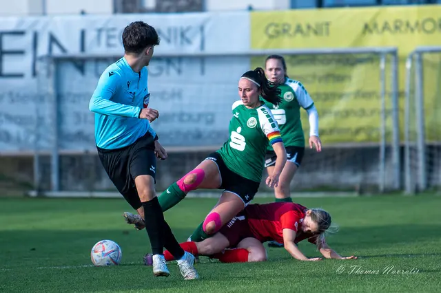 Bettina Rohrmüller (rot) im Bodenzweikampf – stellvertretend für den unermüdlichen Einsatz der Stiftstädterinnen. | Foto: Thomas Navratil