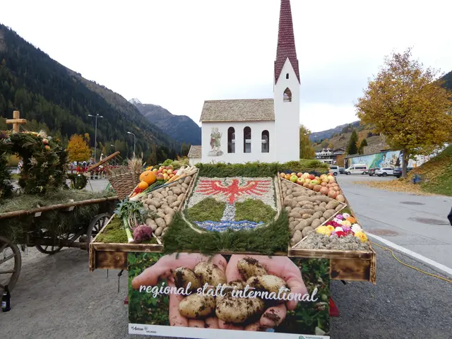 Kunstvoll gestaltete Erntedankwägen waren in St. Anton zu sehen. 
