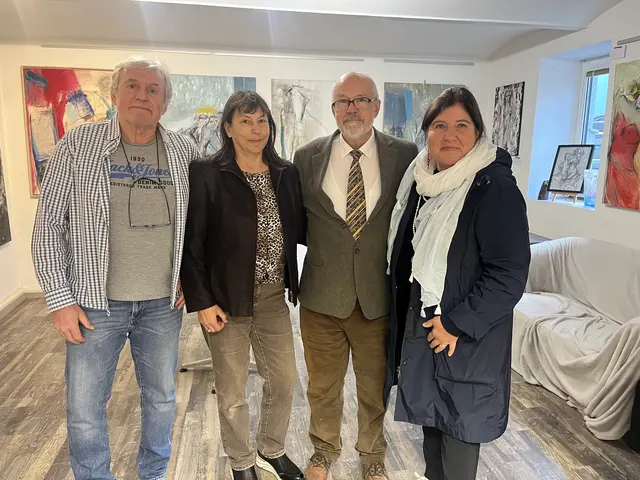 Josef Vyborny, Irene Vastag-Siklosy, Dr. Josef Kramhöller und Gemeinderätin Christine Kröll | Foto: Franziska Führer