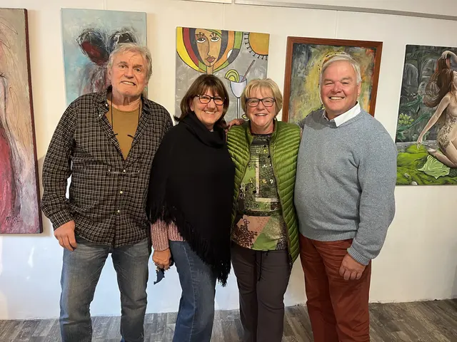 Josef und Helga Vyborny zusammen mit Annemarie und Franz Starnberger | Foto: Franziska Führer