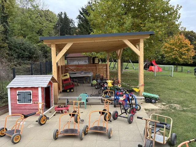 Ein entzückender Fuhrpark im Garten. | Foto: MeinBezirk/ Christian Zechner