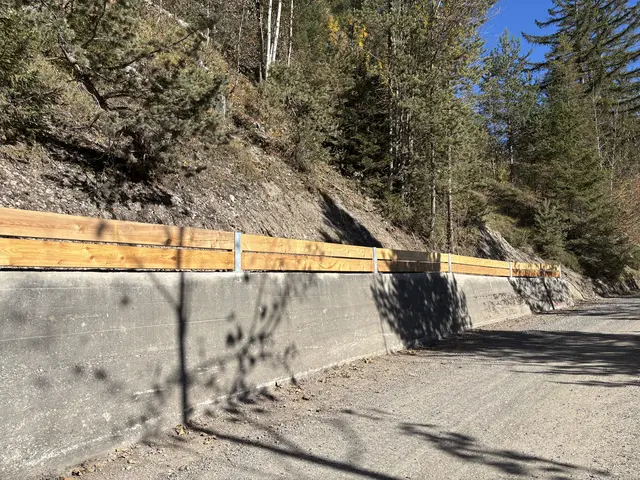 Viele begleitende Maßnahmen mussten umgesetzt werden, etwa die Errichtung Schutzzäunen gegen Steinschlag. | Foto: MeinBezirk/Günther Reichel