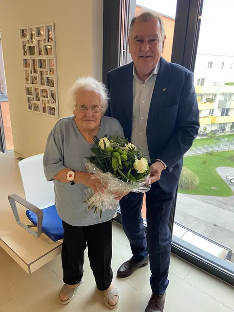 Stefanie Schwarz 95. | Foto: Stadt Wiener Neustadt/Weller