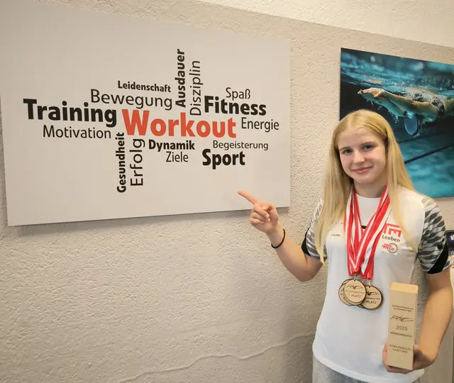 Lilli Paier legte beim ersten Wettkampf der Saison sechs Goldmedaillen, eine Silbermedaille und insgesamt sechs neue steirische Rekorde vor. | Foto: SV Leoben