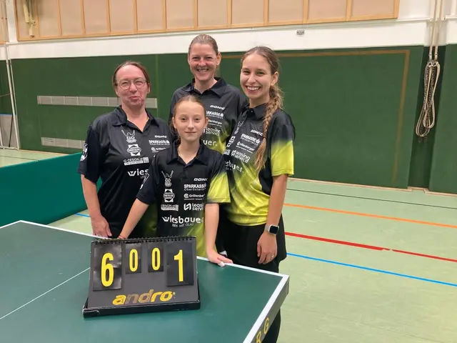 Sandra Zittmayr, Evelyn Stöttinger,  Laura Machatschek und vorne Miriam Kranzer. | Foto: Askö Glas Wiesbauer Mauthausen