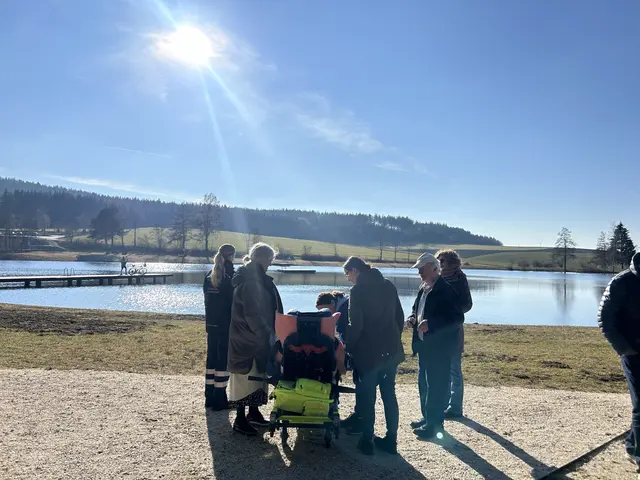 Für Hildegard ging es an den See zu ihrem Lieblingsplatz.