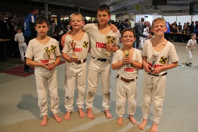 Die Nachwuchsranggler überzeugten im Ahrntal (von links nach rechts): Florian Lang, Chrysanth Gander, Jakob Holzer, Marco Mattersberger und Josef Linder. | Foto: SU iDM Matrei