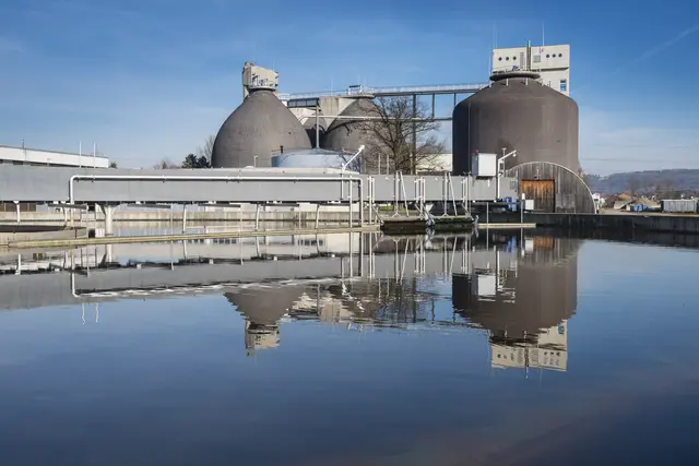 Seit 1974 wird in Gössendorf Abwasser aus dem Raum Graz geklärt, in den kommenden Jahren erfolgt eine umfangreiche Modernisierung. | Foto: Foto Fischer