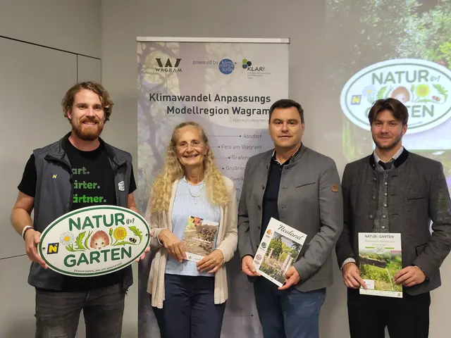 Felix Hagen - „Natur im Garten“-Berater, Renate Holzmayer und Stefan Czamutzian - KLAR! Wagram, Thomas Schicho - Maschinenring NÖ. | Foto: Region Wagram