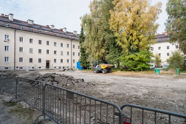 Neben 28 neuen Wohnungen bekommt die stadteigene Wohnanlage einen grünen Innenhof | Foto: Stadt Salzburg/Alexander Killer