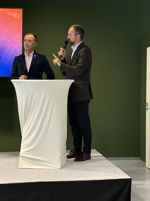 Bürgermeister Bernhard Auinger und LHStv. Stefan Schnöll | Foto: Lisa Gold 