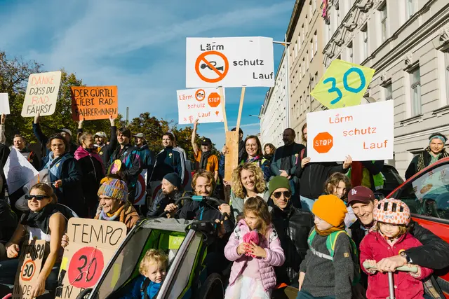 Dem Gürtellauf geht es vorrangig darum, dass der Wiener Gürtel zu einem lebenswerteren Ort wird. Doch dafür muss die Tempo-30-Zone her.  | Foto: Oliver Topf