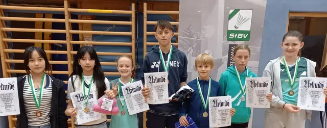Die Kinder der Europajugend Gleisdorf erzielten einige Medaillen mit ihren guten Leistungen beim dritten VICTOR Nachwuchsturnier.  | Foto: Europajugend Gleisdorf