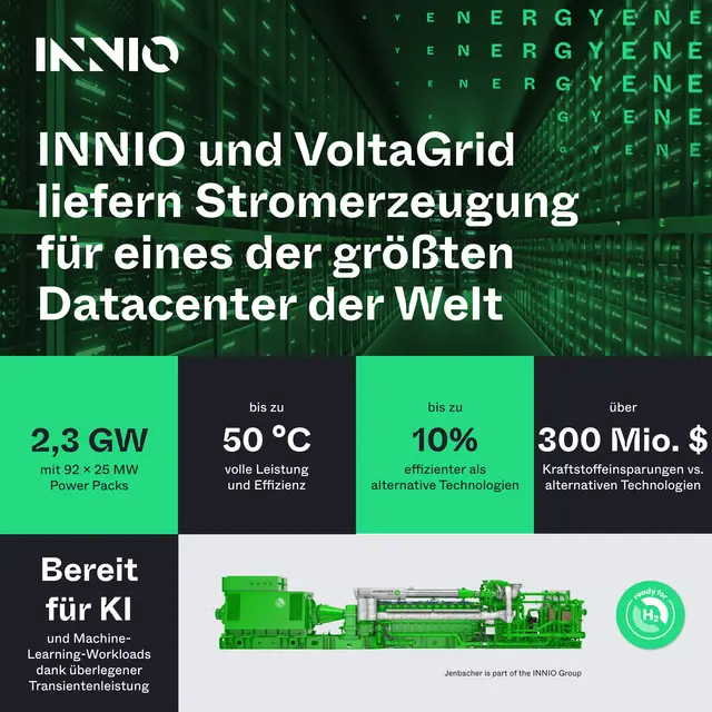 INNIO bekommt den größten Auftrag in der Firmengeschichte.  | Foto: INNIO