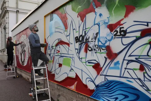 Ein Bild ist im Entstehen. | Foto: Schauer