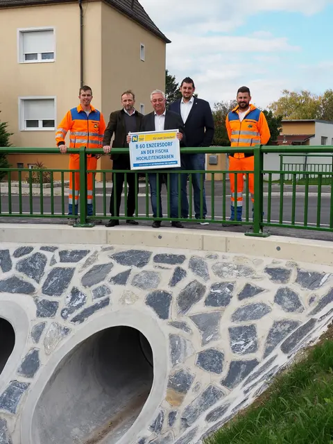Der Rohrdurchlass ist fertiggestellt.  | Foto: NÖ Straßendienst