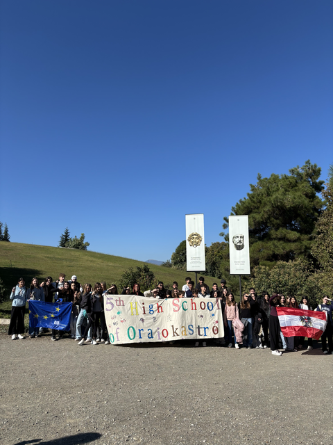 Erasmus+-Austausch mit der Partnerschule in Griechenland. | Foto: Gymnasium St. Johann