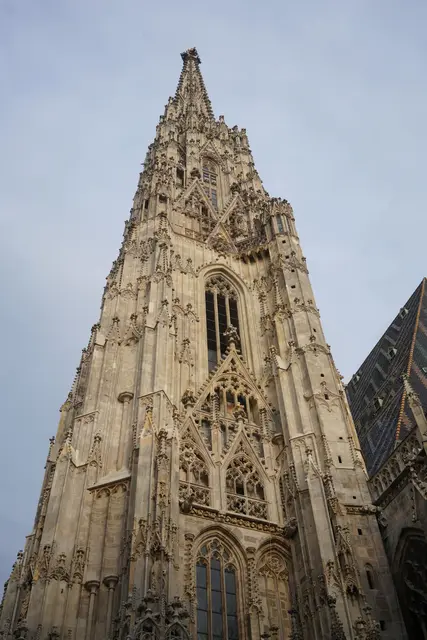 Ein Besonderer Anblick: der Turm des Stephansdom ohne Gerüst. | Foto: Dombauhütte Wien