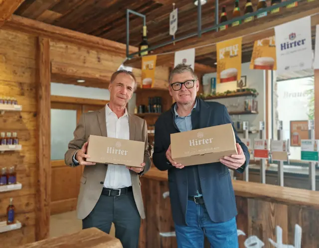 Dieter Glawischnig (DS Smith), Heimo Schader (Privatbrauerei Hirt) | Foto: DS Smith