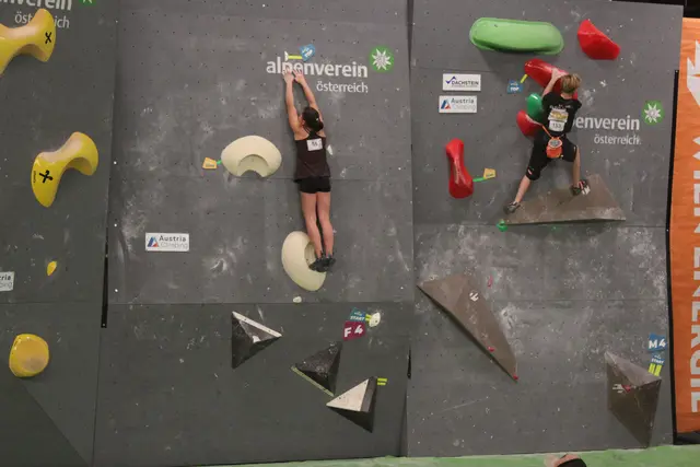 Sara Obermoser am Weg zum Top. | Foto: Obermoser