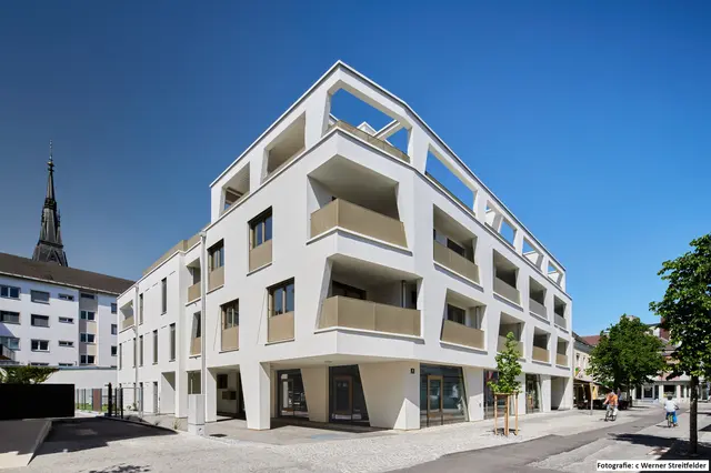 Ein wahrer Blickfang in der Stadt: Die Down Traun. | Foto: Wolfgang Traussner Bau