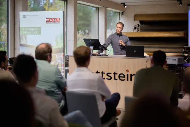 Am 16. Oktober fand das E-Commerce-Frühstück der Wirtschaftskammer Tirol bei der Gottstein GmbH in Ötztal-Bahnhof statt. | Foto: WKO