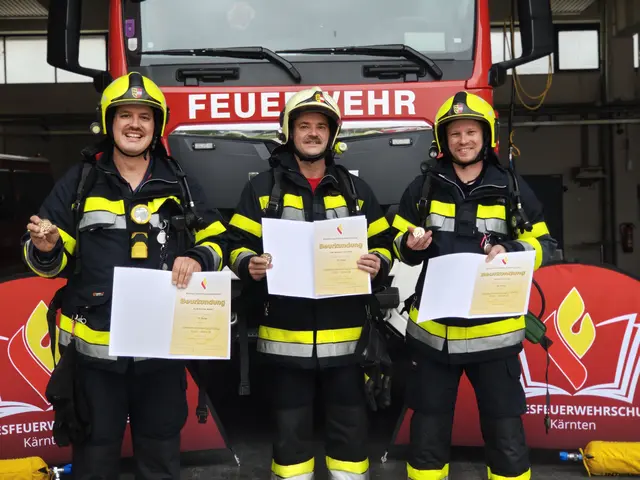 Der Gold-Trupp von links: Martin Zechner, Christoph Germann und Michael Pirker | Foto: FF St. Donat