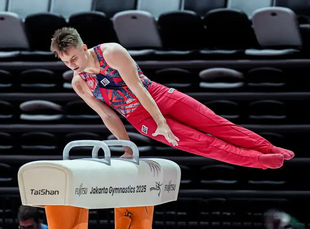 Der 21-jährige Paul Schmölzer platzierte sich bei der diesjährigen Turn-WM in Jakarta im Mehrkampf auf Rang 31. | Foto: Turnsport Österreich