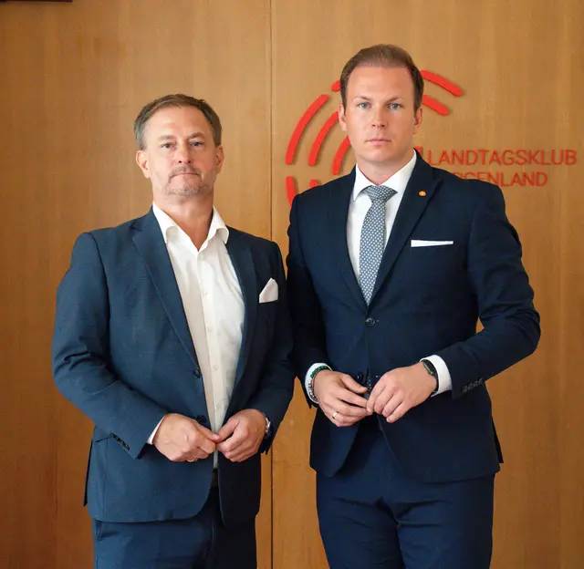 SPÖ übt scharfe Kritik an kolportierten Plänen der Post AG: "Das wäre für den Bezirk Jennersdorf, für die Bevölkerung und für die Bediensteten ein Schlag ins Gesicht“, so SPÖ-Klubobmann Roland Fürst (li.) und SPÖ-LAbg. Fabio Halb | Foto: SPÖ Burgenland