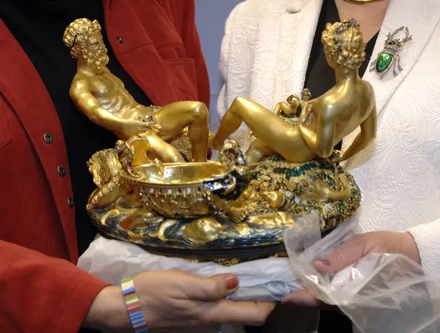  In der Nacht auf den 11. Mai 2003 wurde Benvenuto Cellinis Salzfass aus dem Kunsthistorischen Museum (KHM) in Wien gestohlen.  | Foto: BARBARA GINDL / APA / picturedesk.com