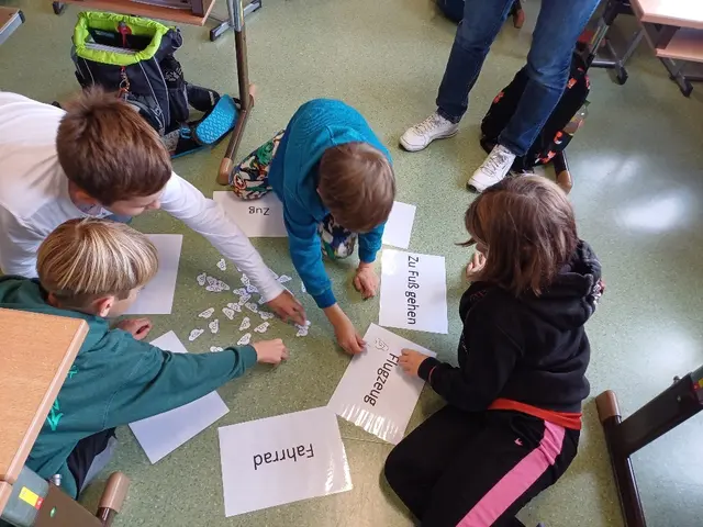 Die Kinder waren mit viel Engagement bei der Sache.