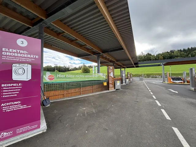 Auch im Freien stehen verschiedene Container für die Abfallentsorgung zur Verfügung.  | Foto: MeinBezirk/Angelina Koidl