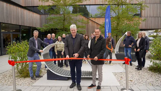 Eröffnung der ersten Station für den "Energie Wanda Weg" am Campus Wieselburg

 | Foto: Fachhochschule Wiener Neustadt/Campus Wieselburg