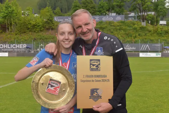 Anja und Harald Bacher feierten gemeinsam den Meistertitel in der 2. Frauen Bundesliga. | Foto: Michael Strini