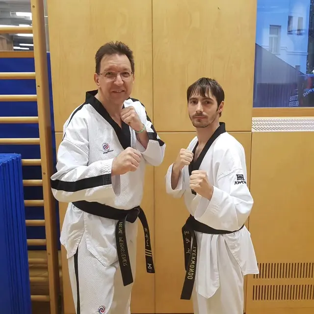 René Pernsteiner (li.) und Harald Kriebernegg, die beiden Trainer des Taekwondo Clubs Leoben. | Foto: zVg
