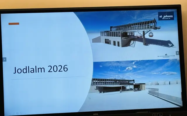 Präsentation zum Projekt "Jodlalm" im Gemeinderat. | Foto: Nikolaus Kogler