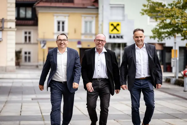 Die Geschäftsleiter René Zupanc, Albert David, Heinz Janach | Foto: RB Völkermarkt-Bleiburg-Brückl