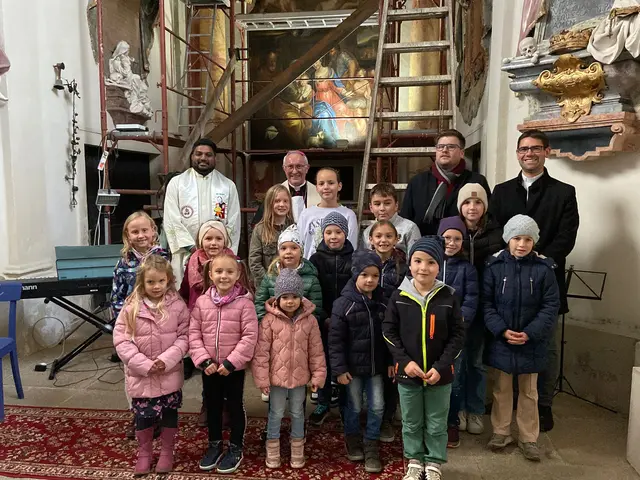 Den Abschluss des Tages bildete eine Andacht mit Kindersegnung, bei der ganz besonders die Kinder im Mittelpunkt standen. | Foto: PV im Horner Becken